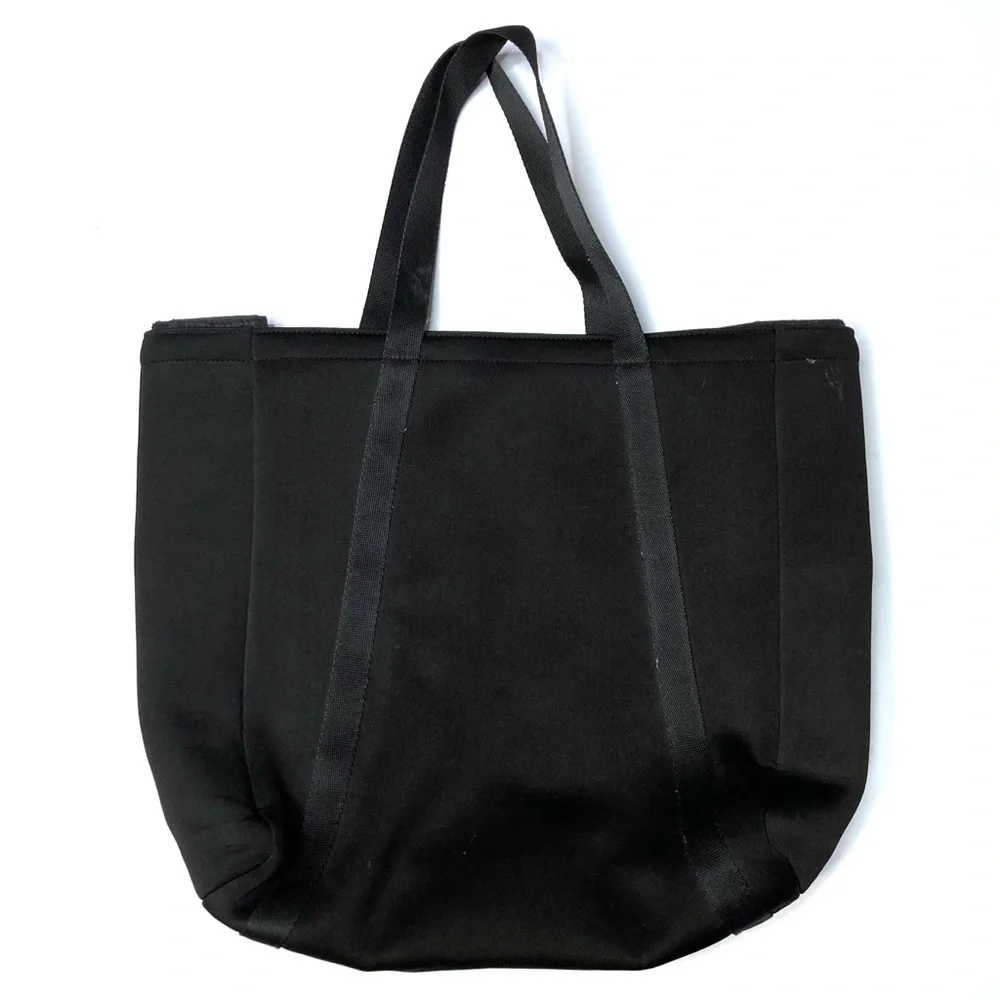 Victoria’s Secret Cooler Picnic Bag Wine Bottle Holder Black Gold Logo Tote VS